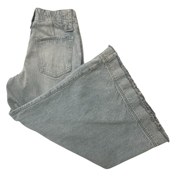 We The Free Sheer Luck Cropped Wide Leg Jeans High Rise Sz.25 Grunge Hippie - Picture 5 of 14